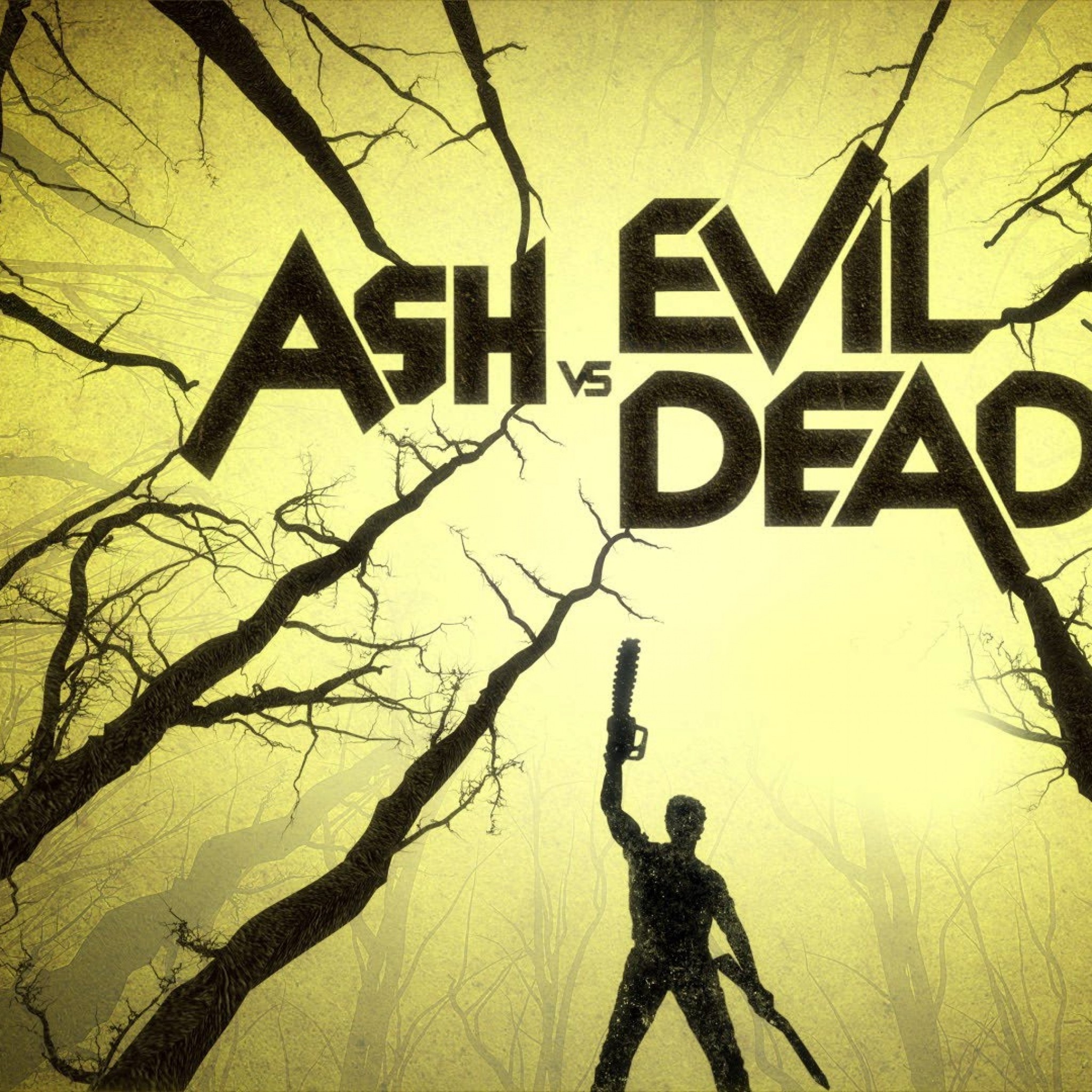 Wallpaper ash vs evil dead, inscription, wood, man, weapons