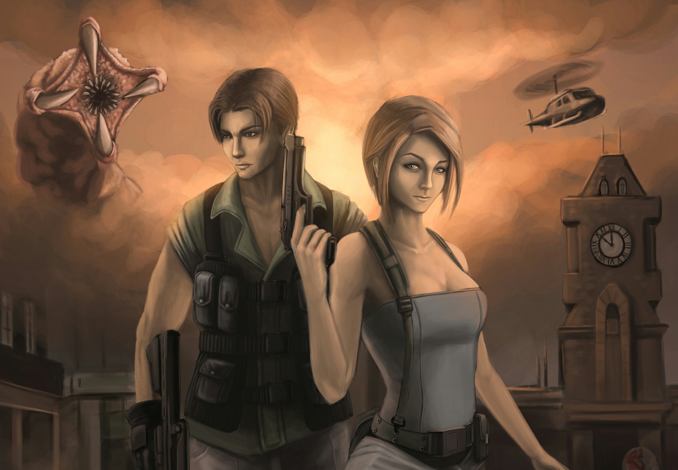 Image Resident Evil 3 jill valentine Carlos Oliveira Girls