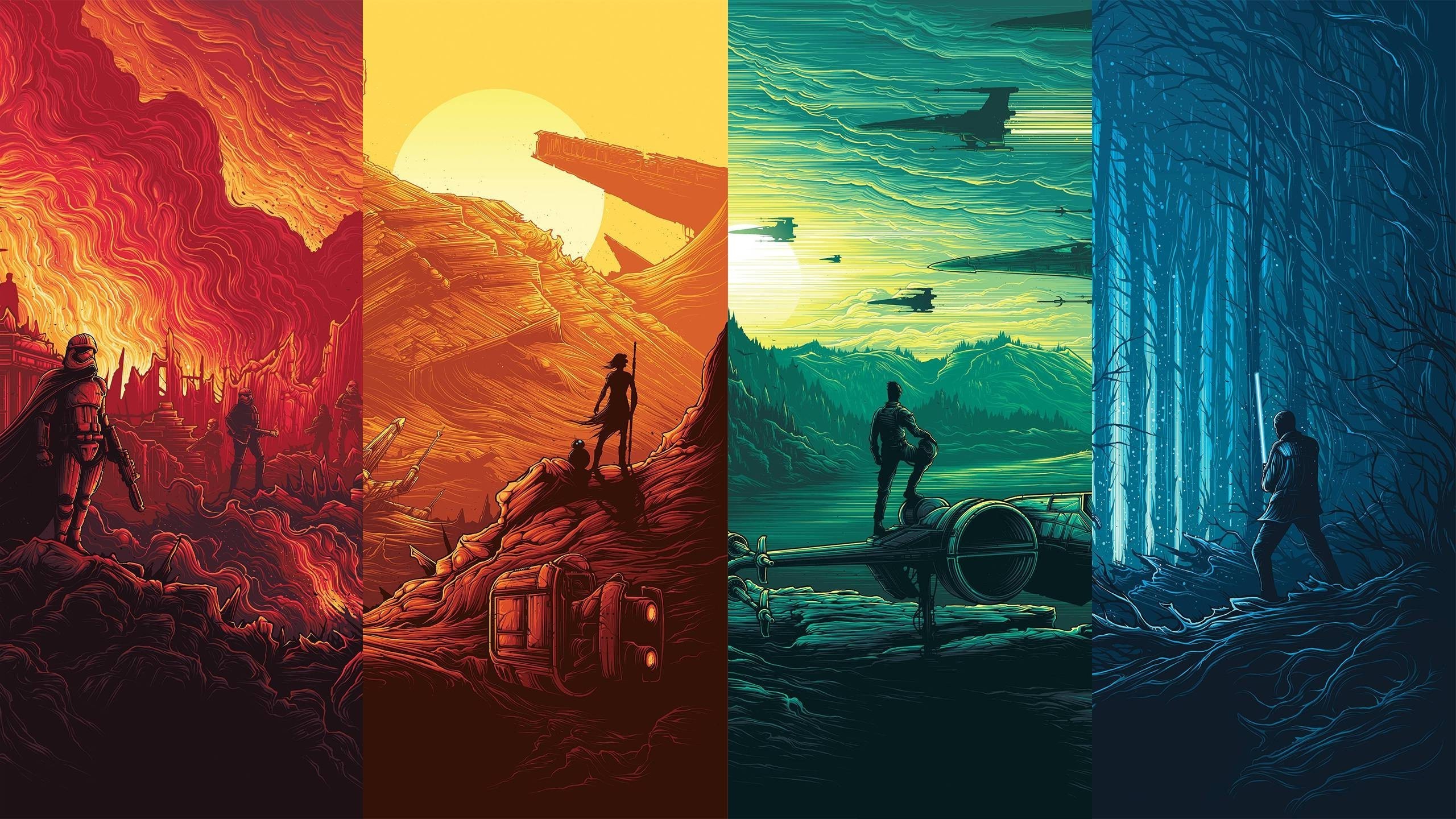 Star Wars Episode VII The Force Awakens, Collage Wallpapers HD / Desktop and Mobile Backgrounds