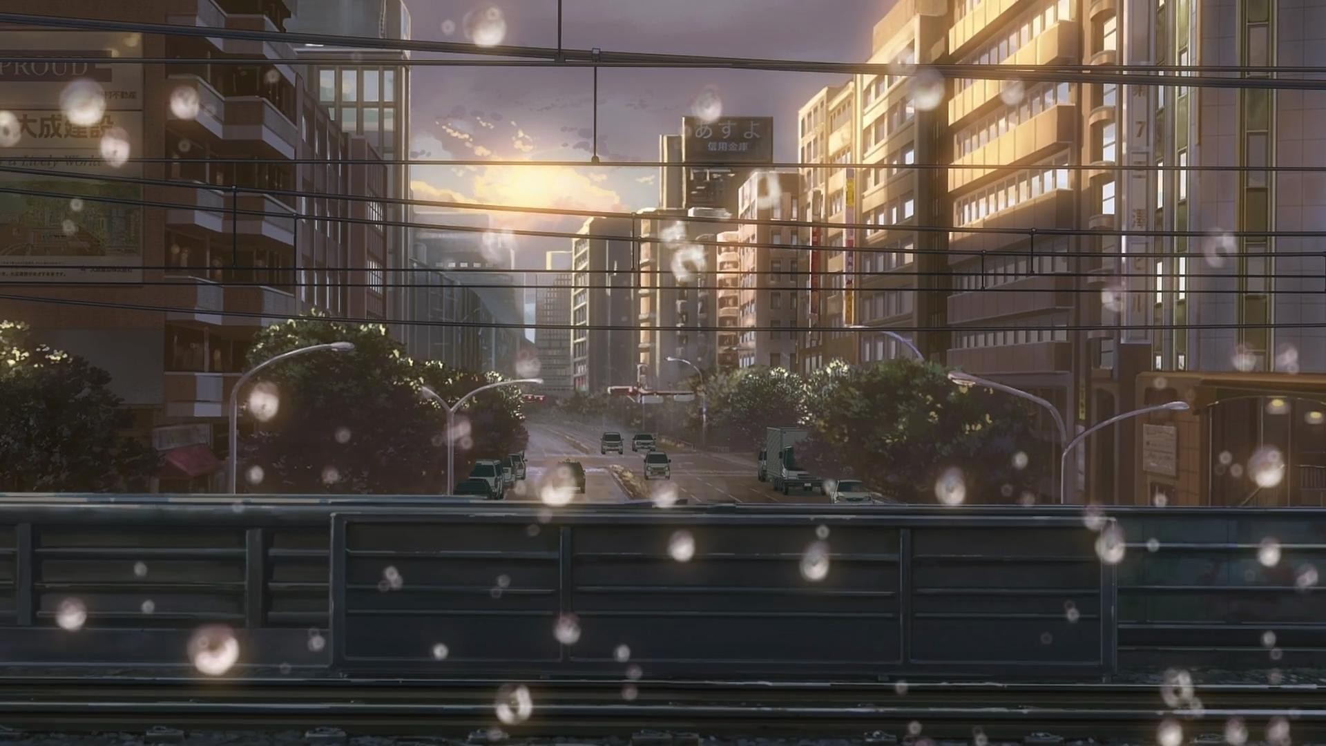 … cityscapes cars makoto shinkai power lines water drops the garden;  iphone 5s movie the garden of words wallpaper …
