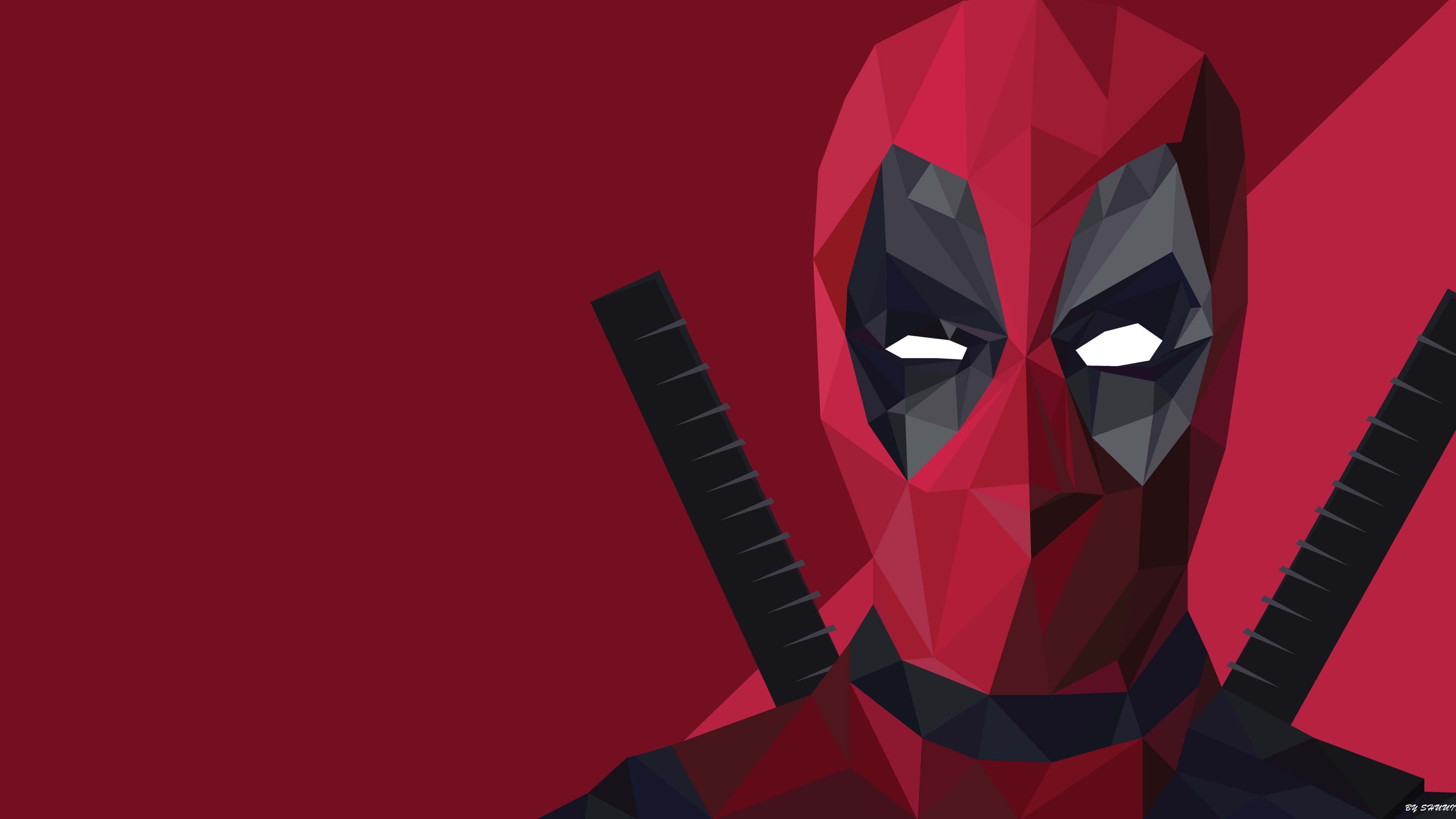 Low poly deadpool wallpaper by chuitochromecast