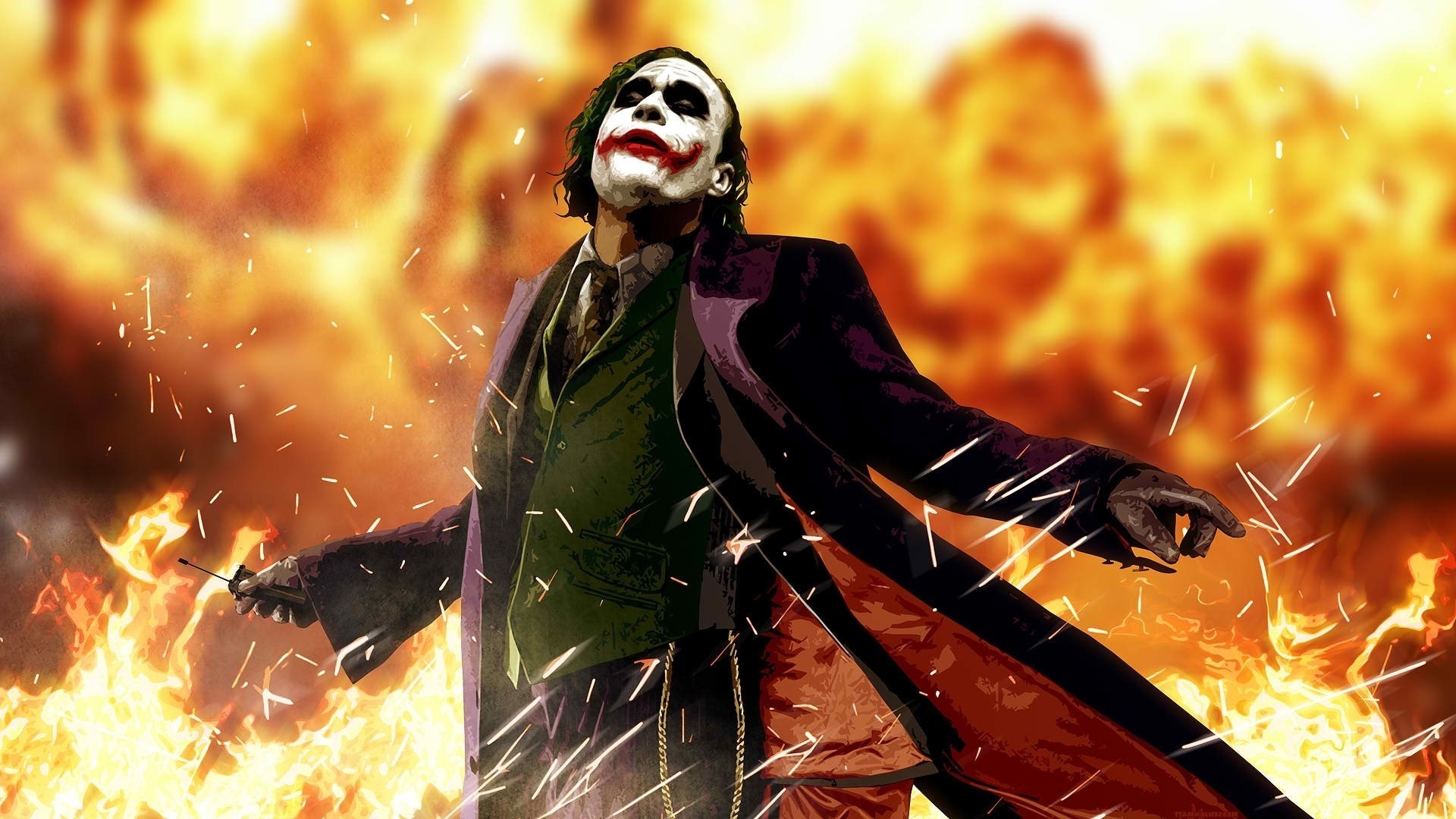 Anime, Heath Ledger, Movies, Joker, Batman, The Dark Knight Wallpapers HD / Desktop and Mobile Backgrounds
