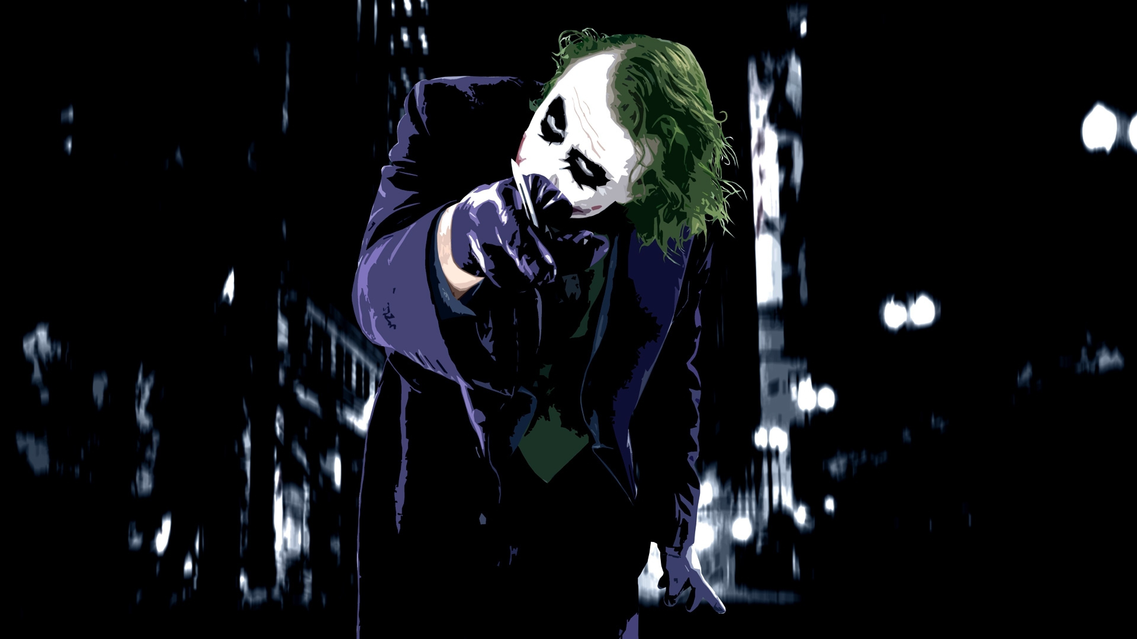 Preview wallpaper joker, card, vector 3840×2160