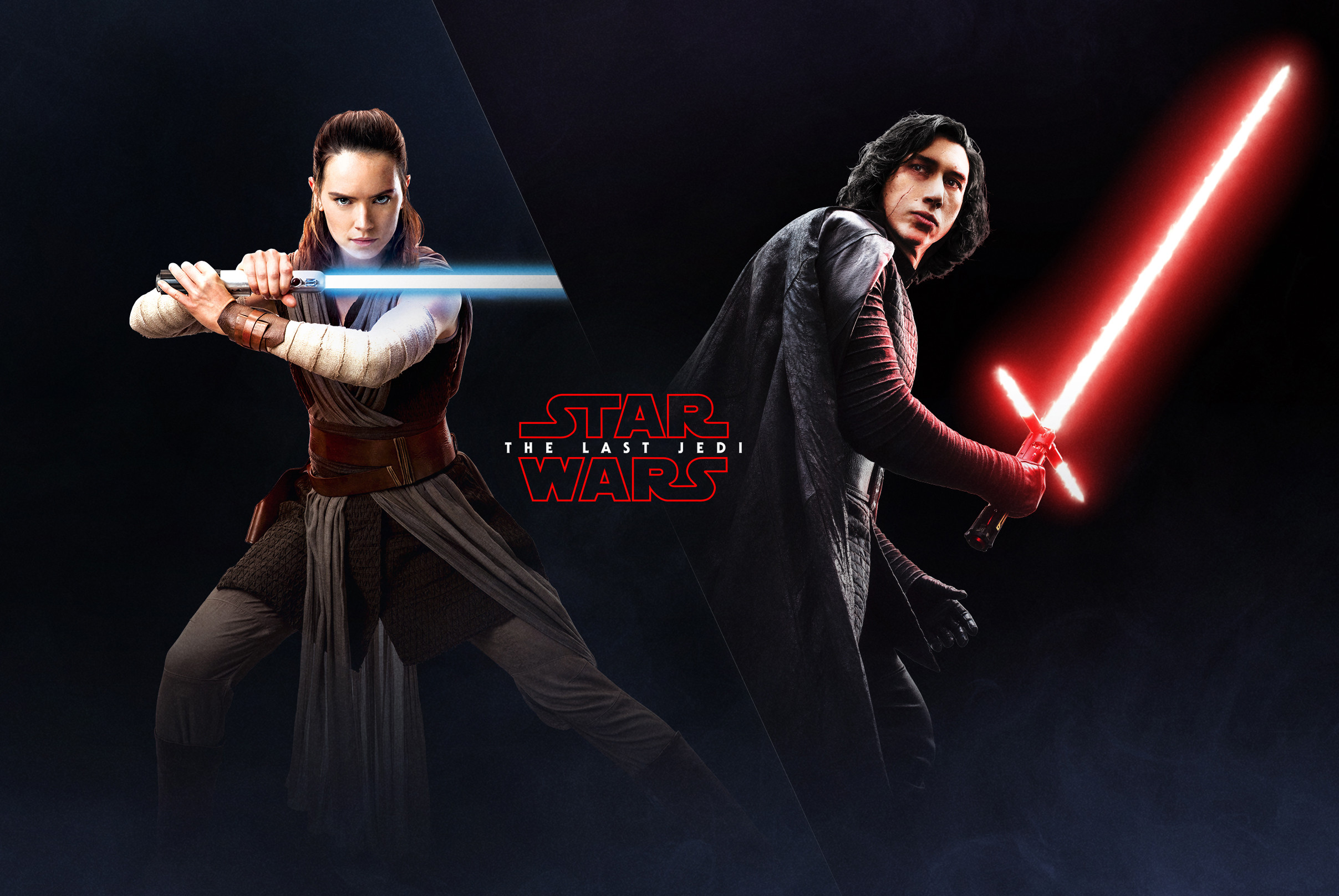 … The Last Jedi Wallpaper Rey and Kylo Ren EA Battlefront 2 Poster 2 HD
