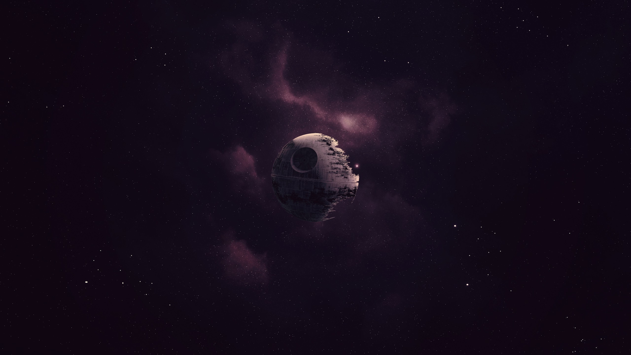 Star Wars, Death Star, Artwork, Space, Purple Wallpapers HD