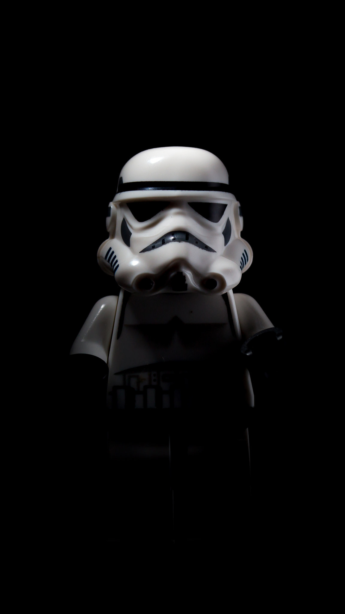 Stormtrooper shadow iPhone 6 Black Wallpaper
