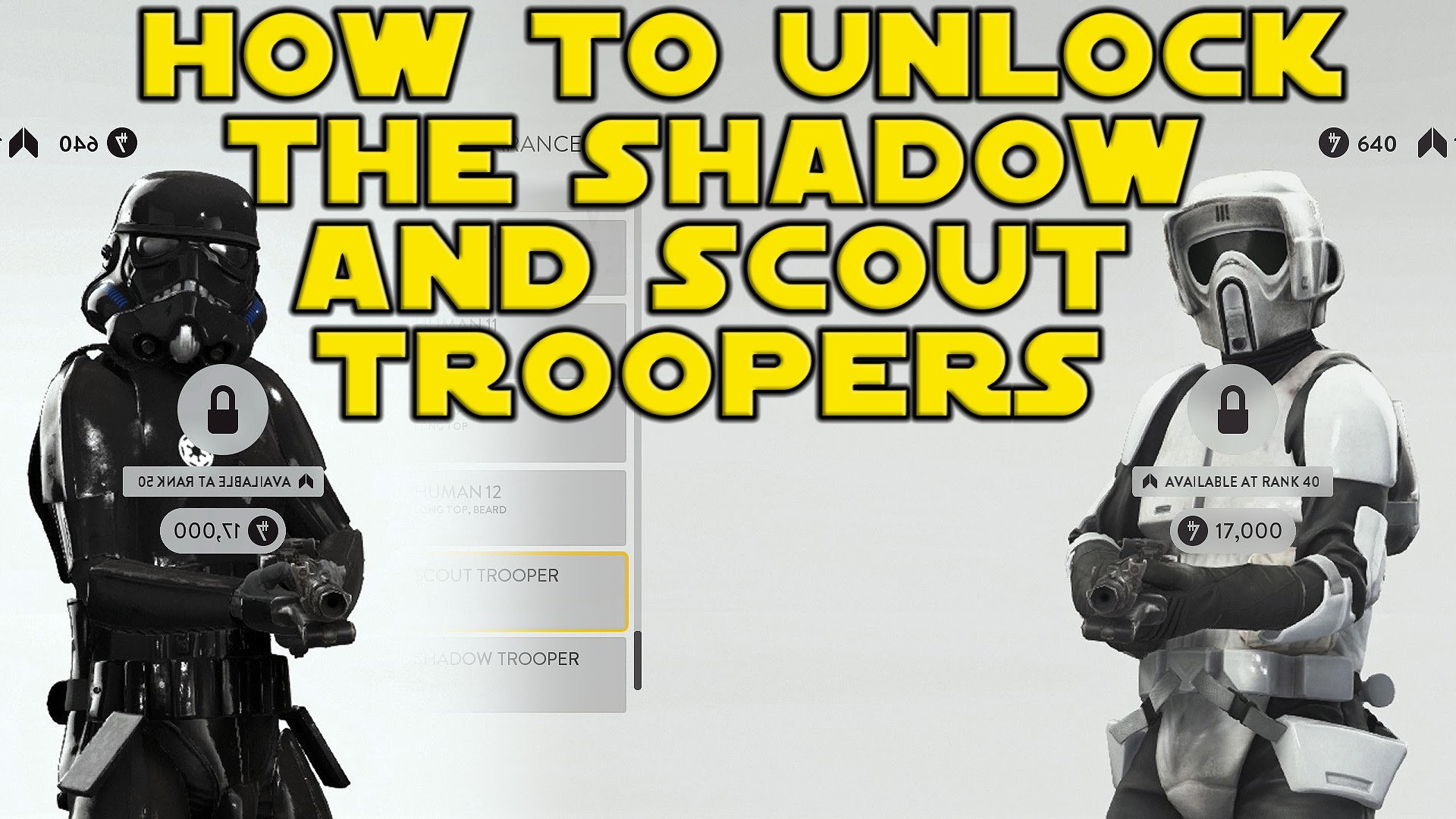 How To Unlock The Shadow Trooper and Scout Trooper – Star Wars Battlefront Character Customization – YouTube