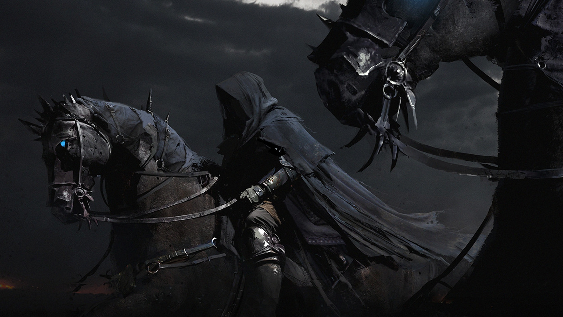 fantasy art horses nazgul ringwraith lord of the rings online wallpaper –  Animals Horses HD Desktop Wallpaper