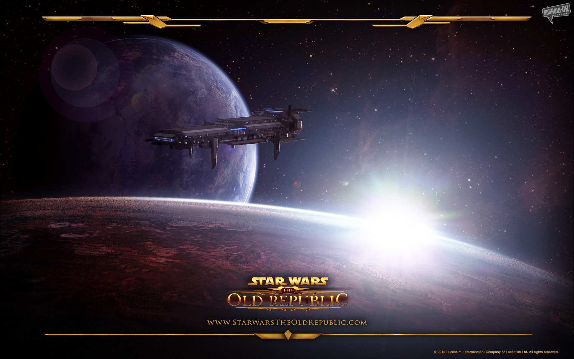 Video Game – Star Wars The Old Republic Game Star Wars Republic Spaceship Planet Space