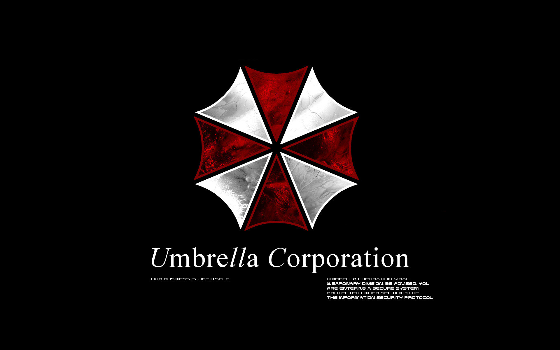 Umbrella Corp. desktop PC and Mac wallpaper