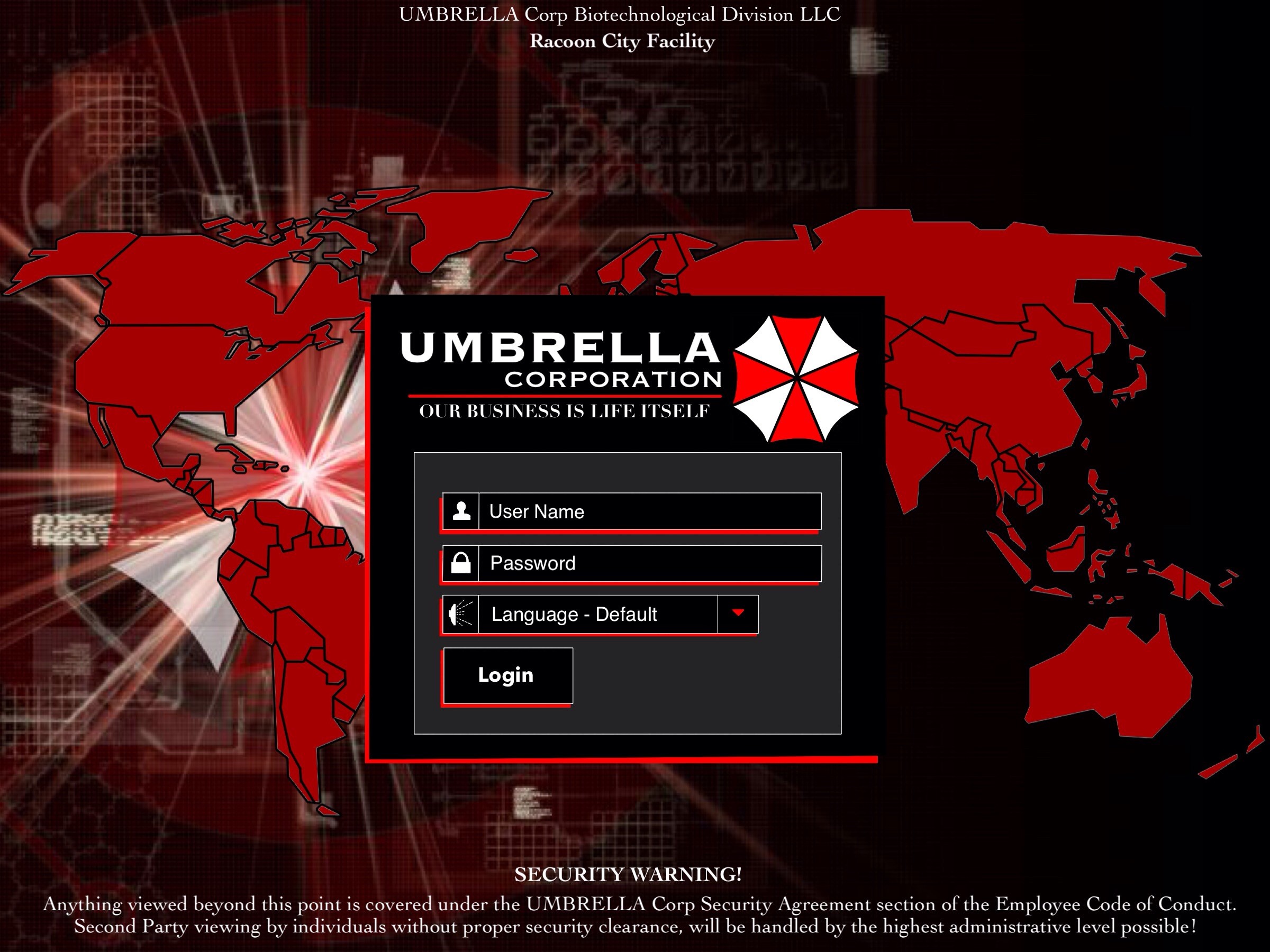 Umbrella Corp PC Global by HardenHeart on DeviantArt