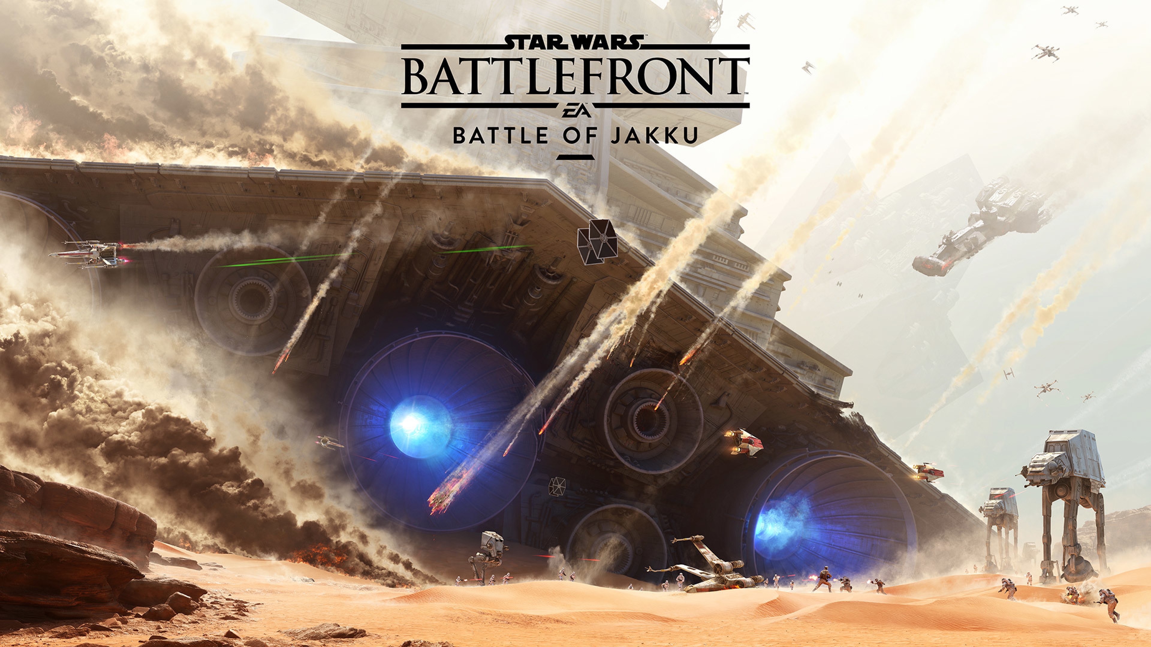 Preview wallpaper star wars, battlefront, battle of jakku 3840×2160