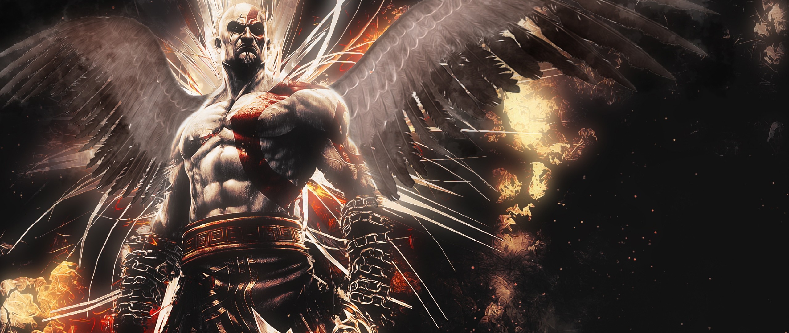 Preview wallpaper god of war, ascension, kratos 2560×1080