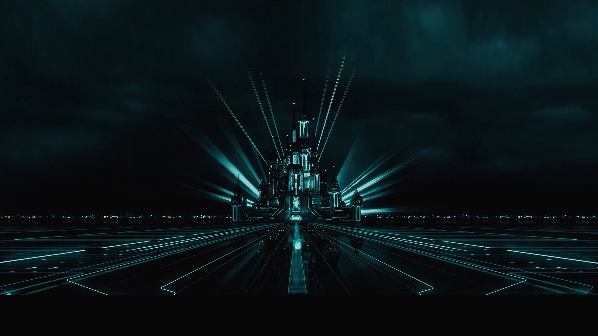 The disney castle from tron You are viewing a Movies Wallpaper