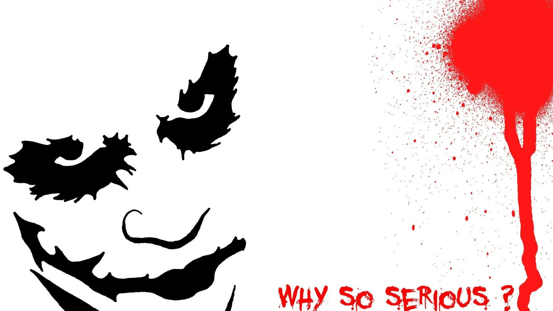 HD wallpaper: Why so serious? wallpaper, The Dark Knight, close-up, red,  one person | Wallpaper Flare