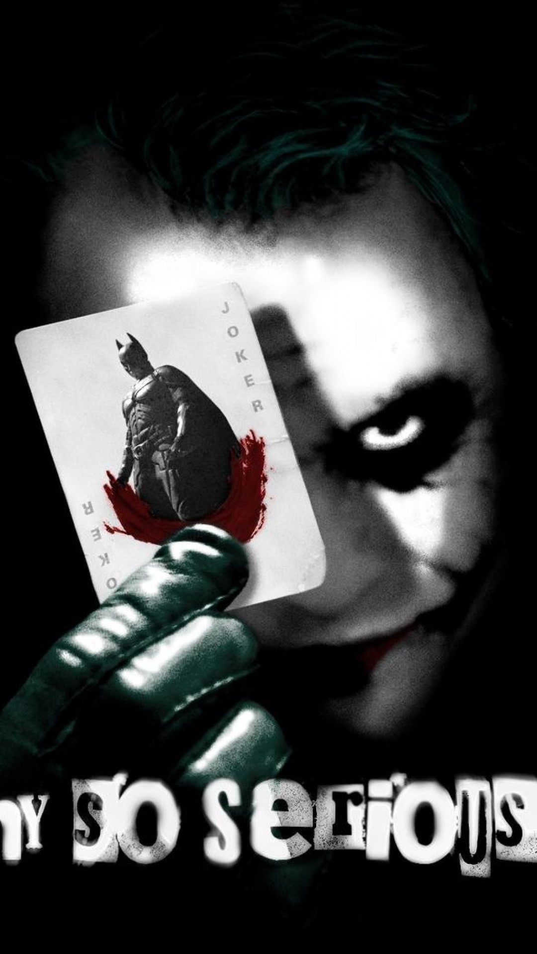 Why So Serious, Joker, Batman, Card, Heath Ledger