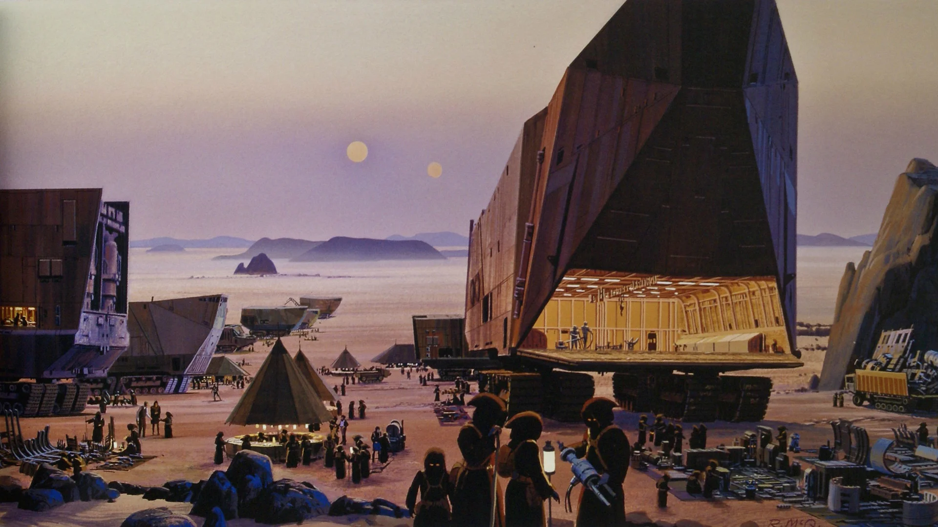 Some of my favourite Ralph McQuarrie Star Wars concept art wallpapers
