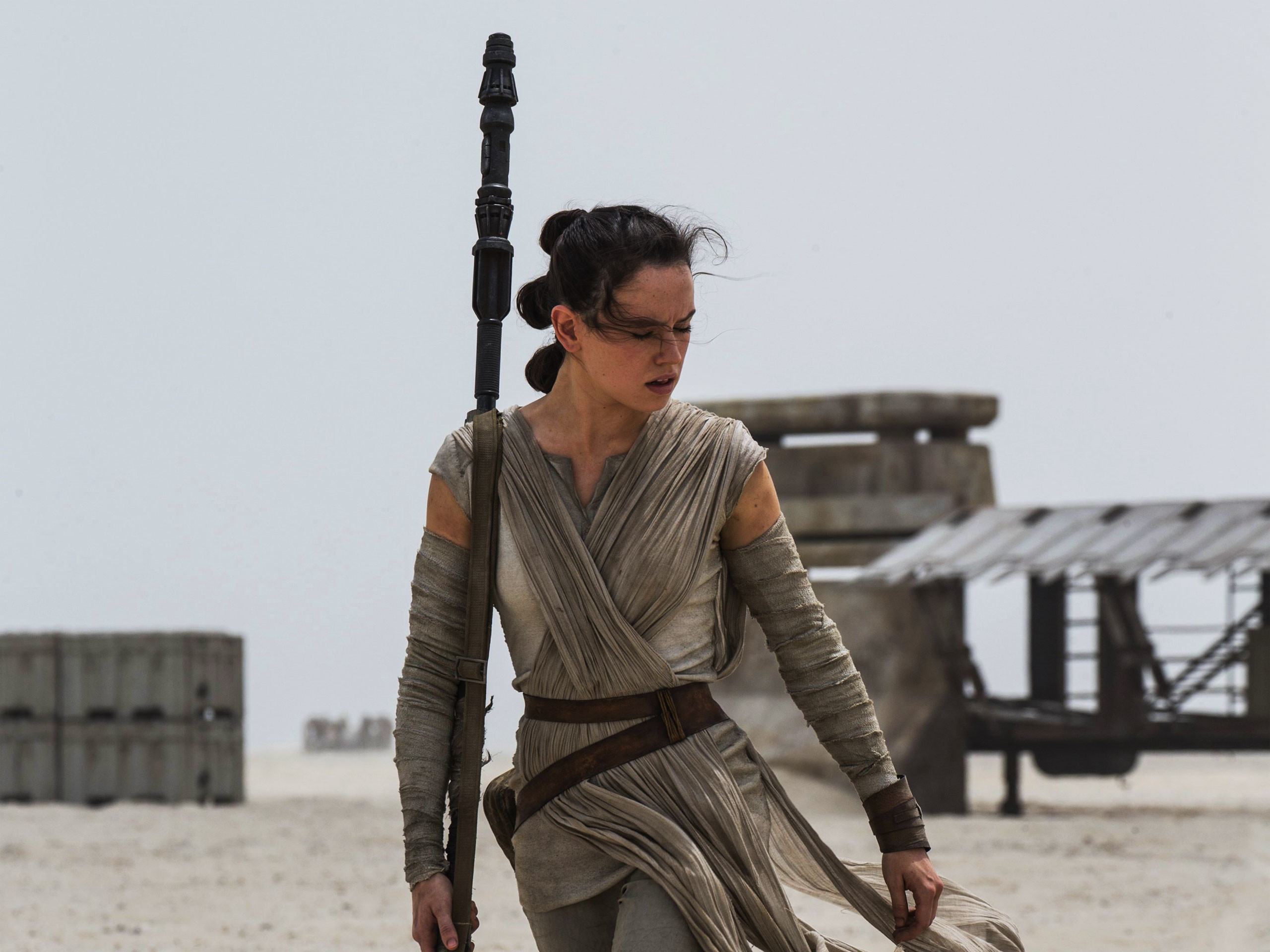 Rey from Star Wars 7: The Force Awakens wallpaper