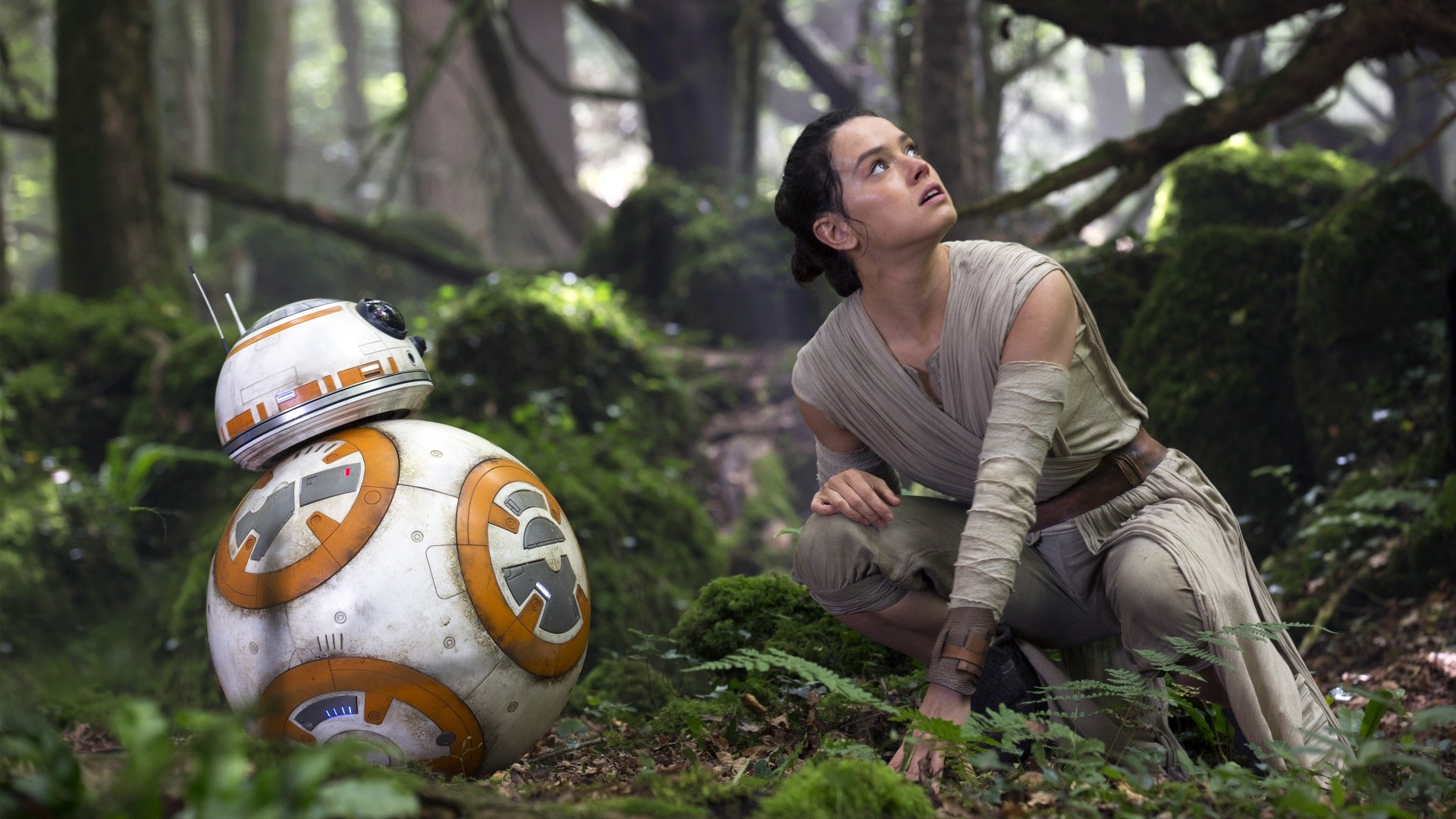 Star Wars The Force Awakens R2 D2 Rey Wallpapers