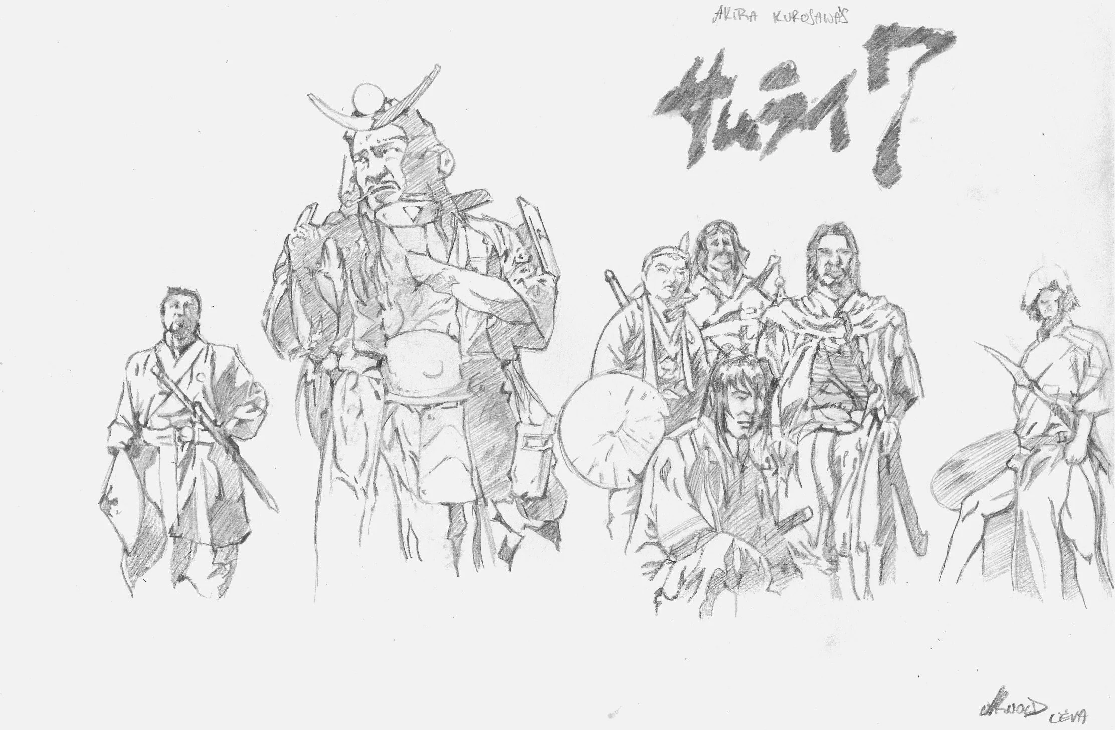 Samurai 7 or Seven Samurai by al3va