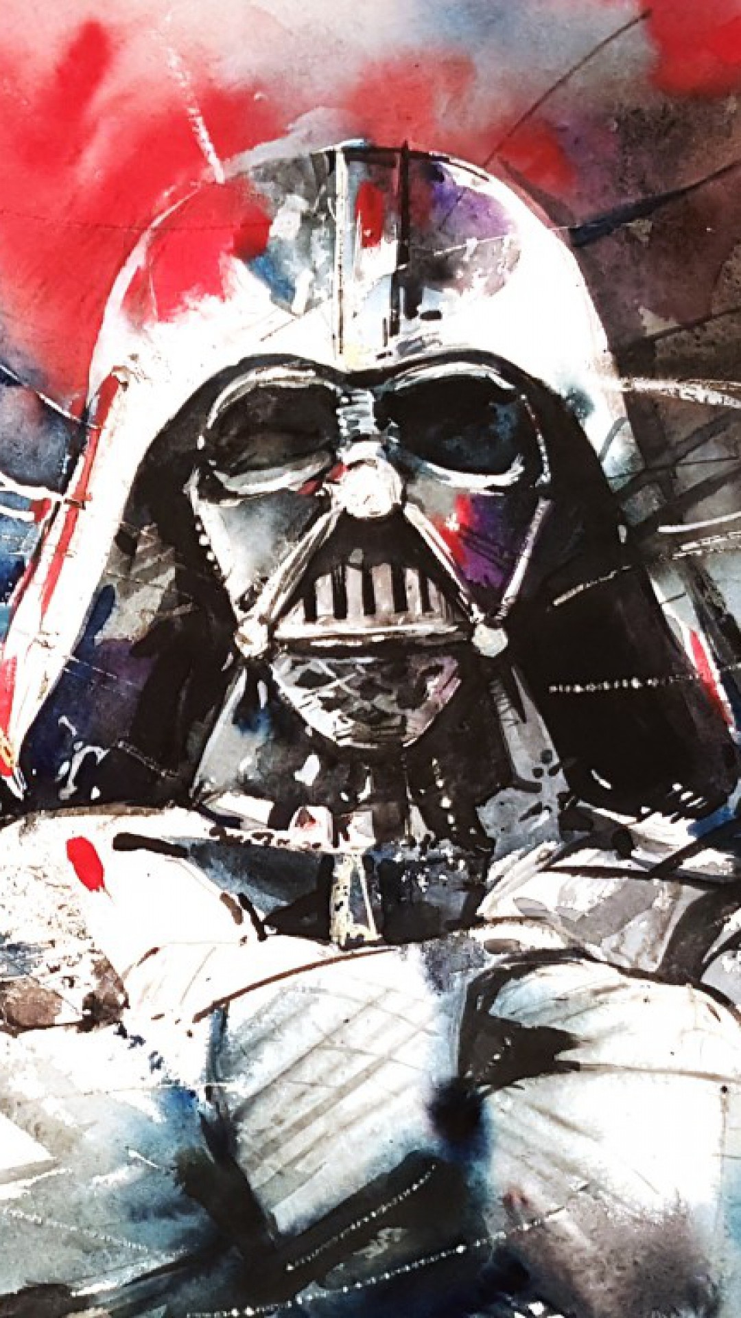 Darth Vader Star Wars Abstraction – Tap to see more exciting Star Wars wallpaper