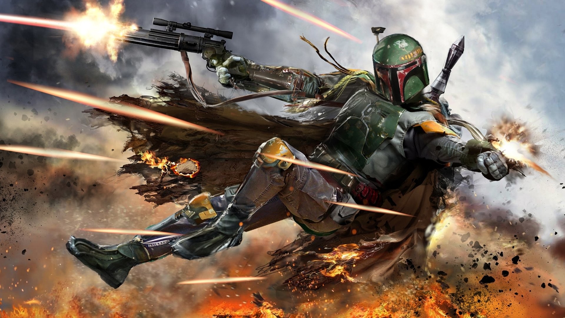 Boba Fett Darth Vader Star Wars HD Wallpaper Background ID582423