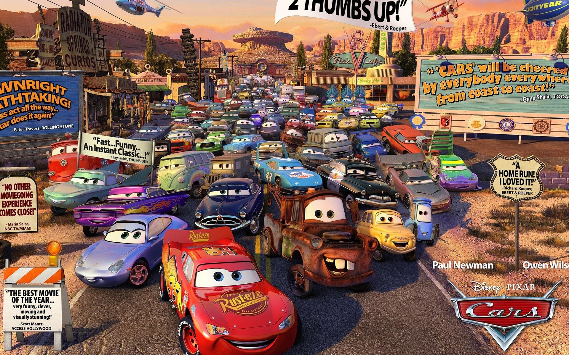 Cars Movie Review HD Desktop Wallpaper