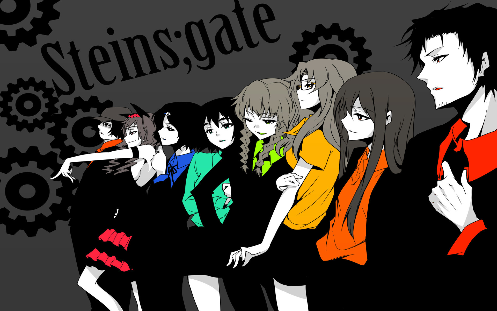 Found this cool SteinsGate and Reservoir Dogs mix wallpaper today 1920×1200
