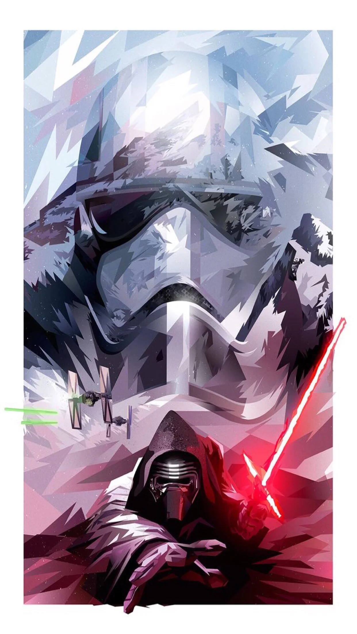 Star Wars The Force Awakens Dark Side splash Wallpaper iDeviceArt