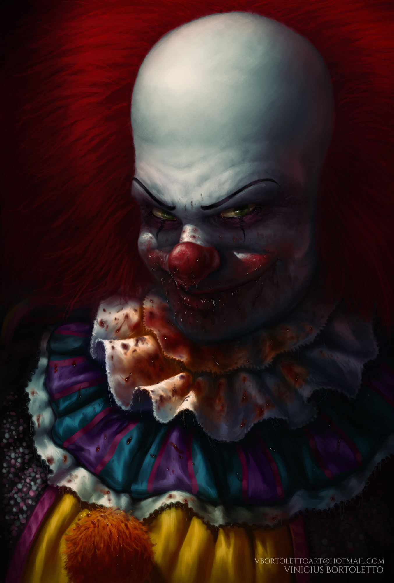 Pennywise, the clown. #art #artist #illustration #fantasy #fanart #