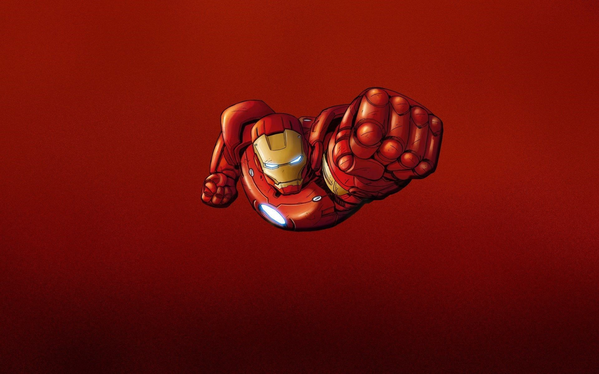 Iron Man Red Minimalism HD Wallpaper – FreeWallsUp