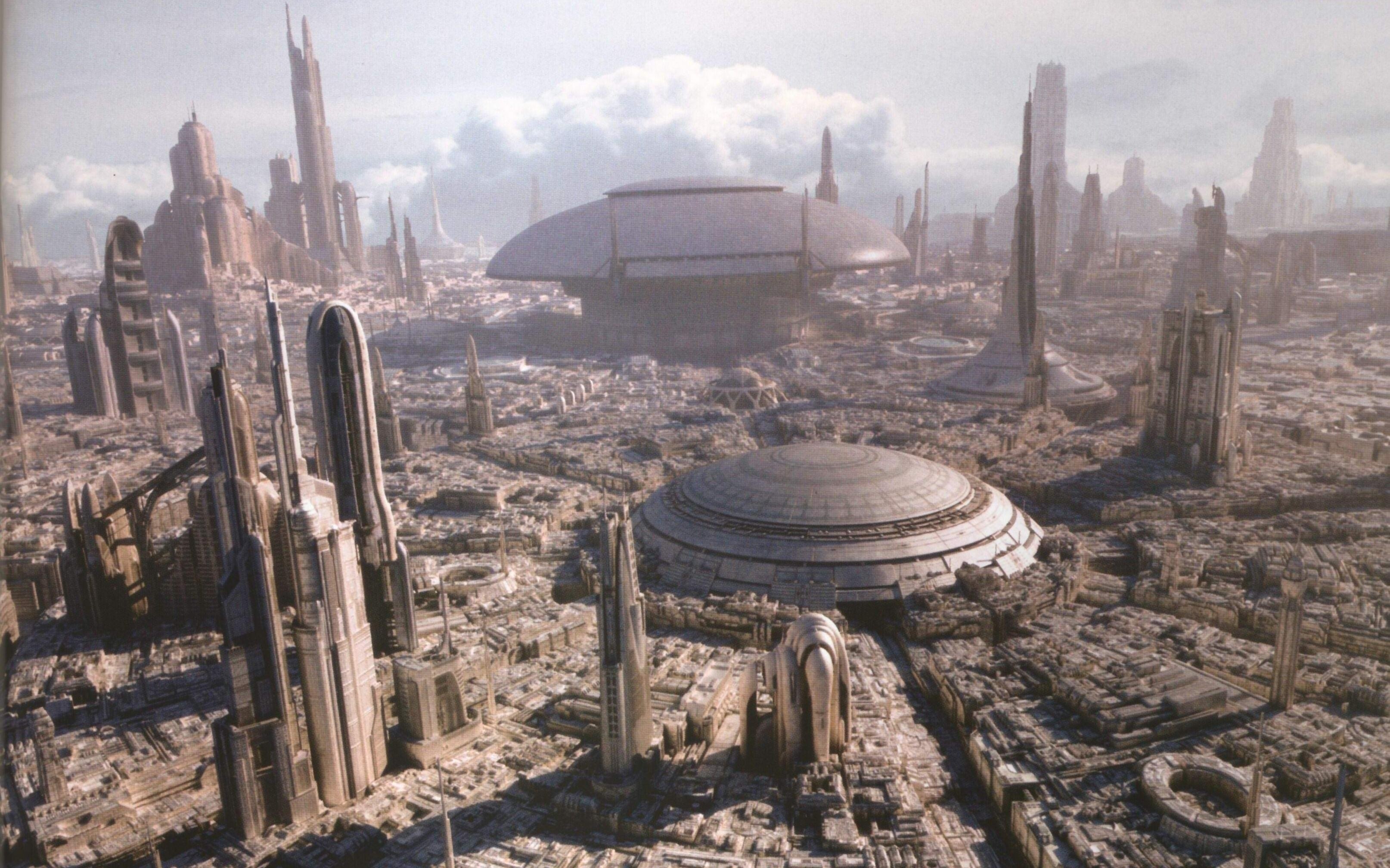 Star wars science fiction coruscant wallpaper