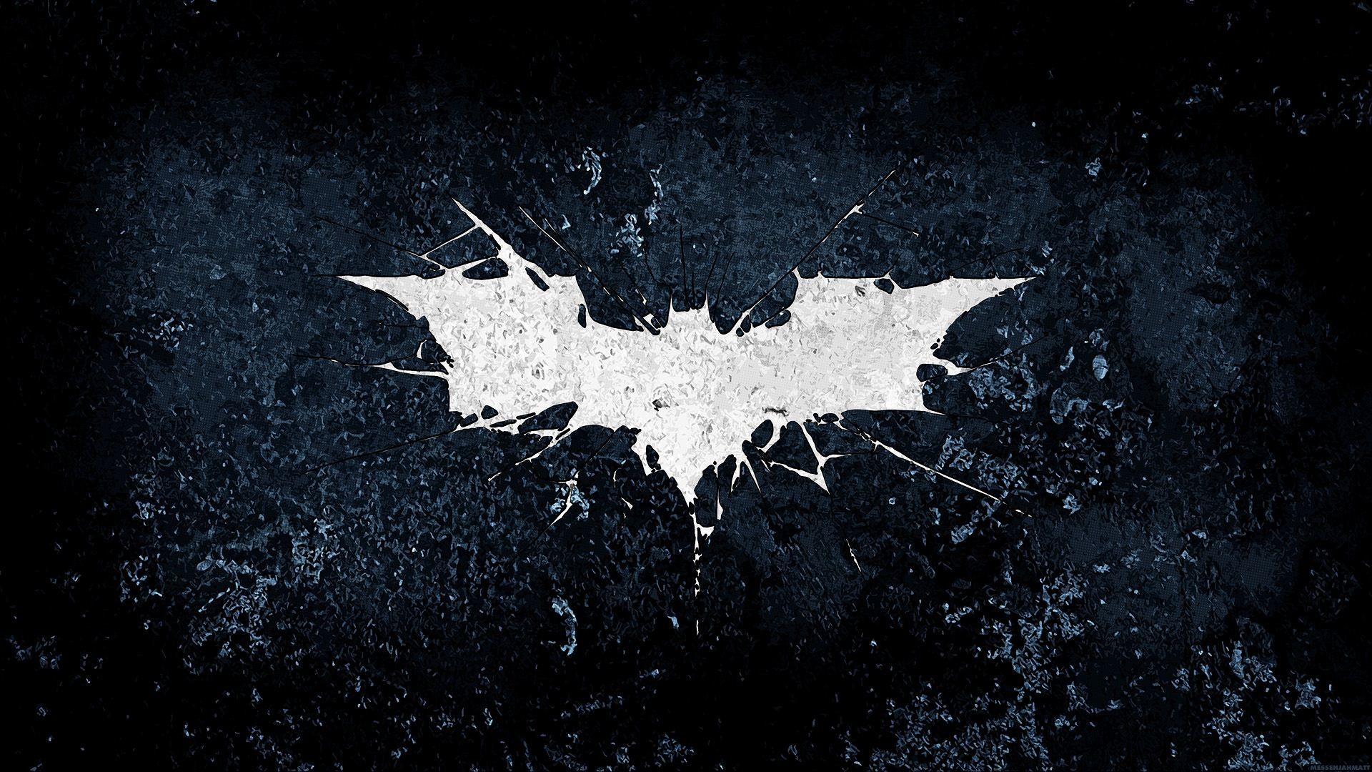 Splattered Batman Logo