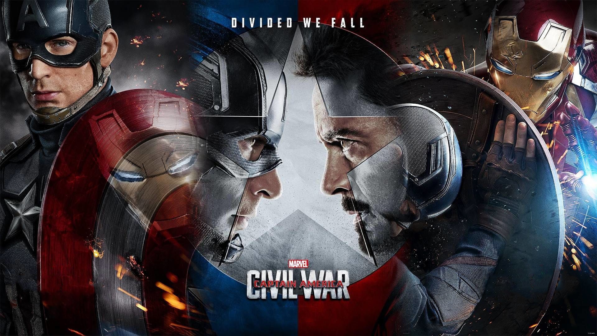 Team Captain America Civil War Movie and Character Posters revealed Team Ironman Civil War Short on Spiderman captain america