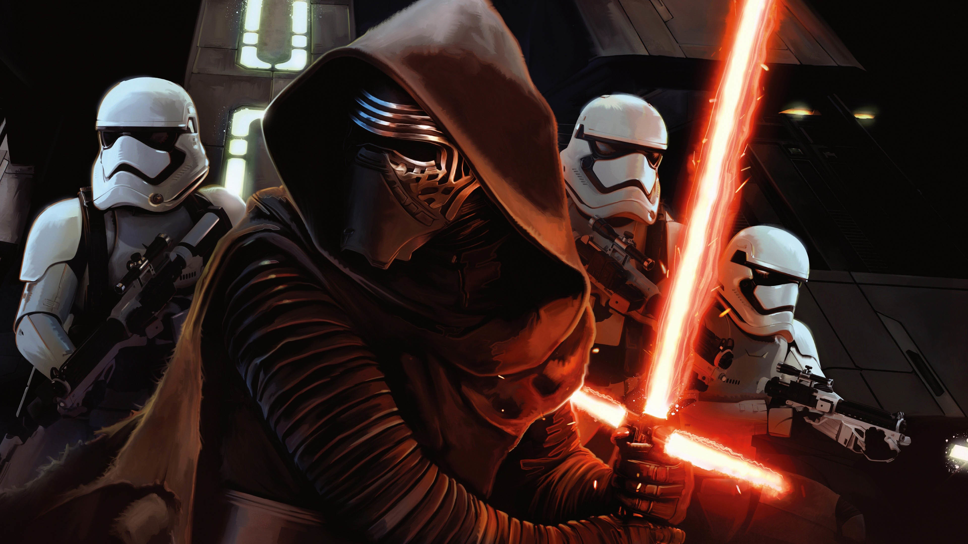 Kylo Ren Stormtroopers – Star Wars The Force Awakens wallpaper