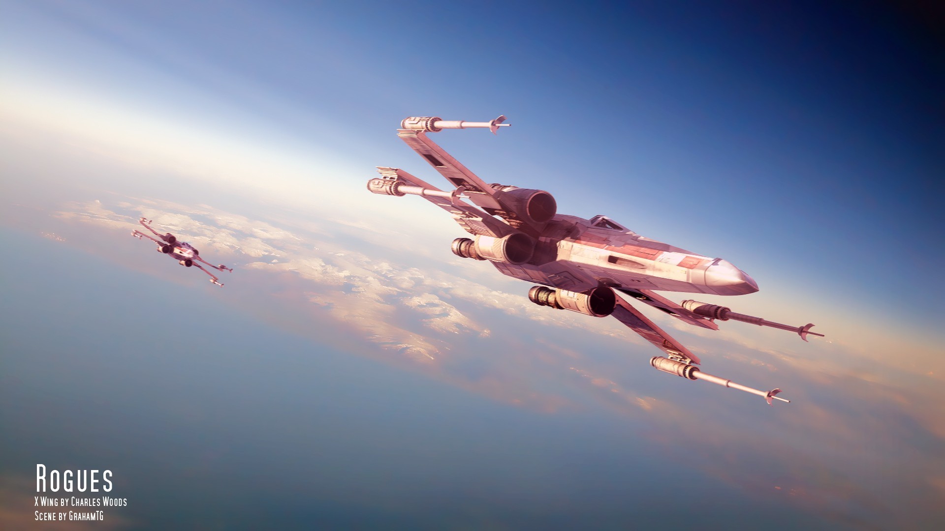 Bộ sưu tập hình nền Sky X Wing sẽ đem đến cho bạn những trải nghiệm phiêu lưu tuyệt vời trên không trung. Những hình ảnh cực kỳ đẹp mắt về chiếc phi cơ X Wing cùng đám mây sẽ khiến bạn có cảm giác như mình đang trực tiếp hiện diện trên không trung.