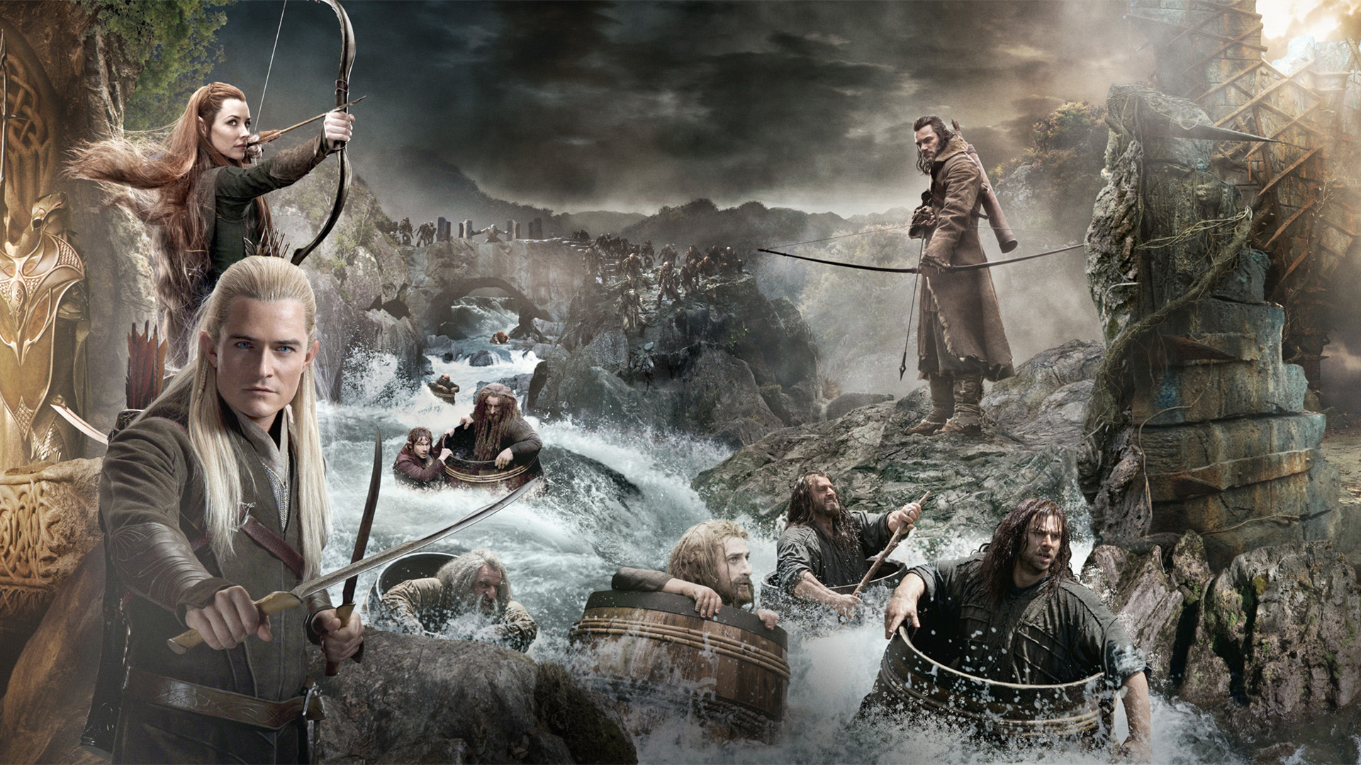 The Hobbit The Desolation of Smaug Characters desktop PC and Mac wallpaper