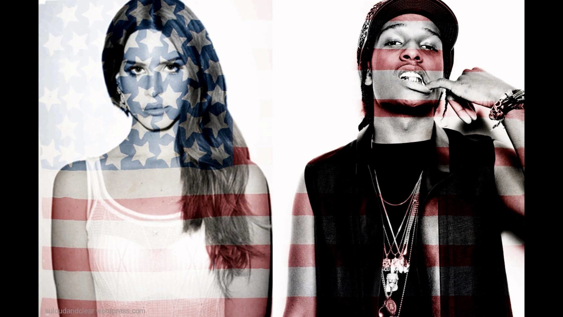 ASAP Rocky Flag with Girl • Rap Wallpapers