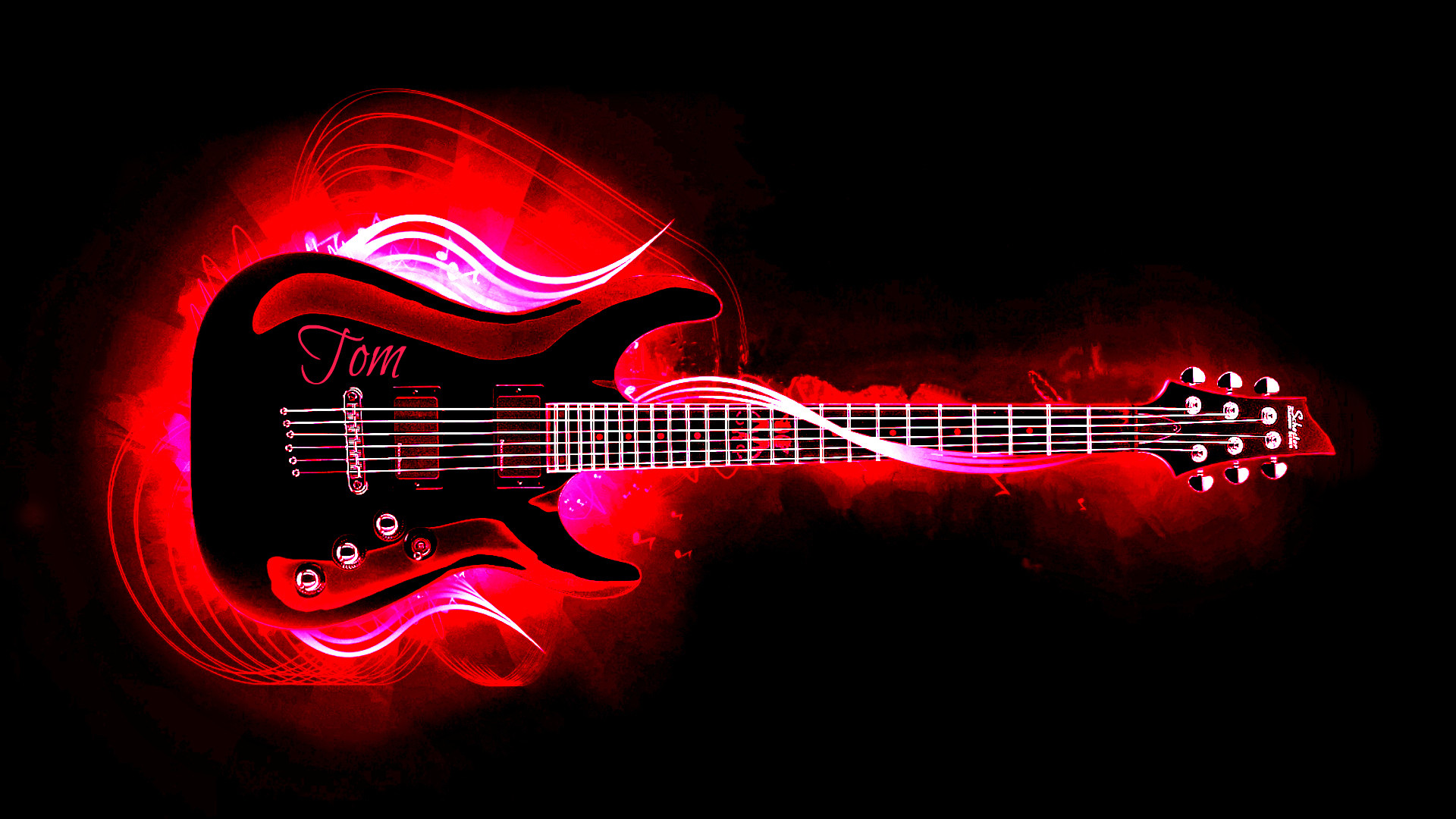 Glowing Guitar Wallpapers 5 HD Wallpapers Pinterest Guitar pics, Guitars and Wallpaper