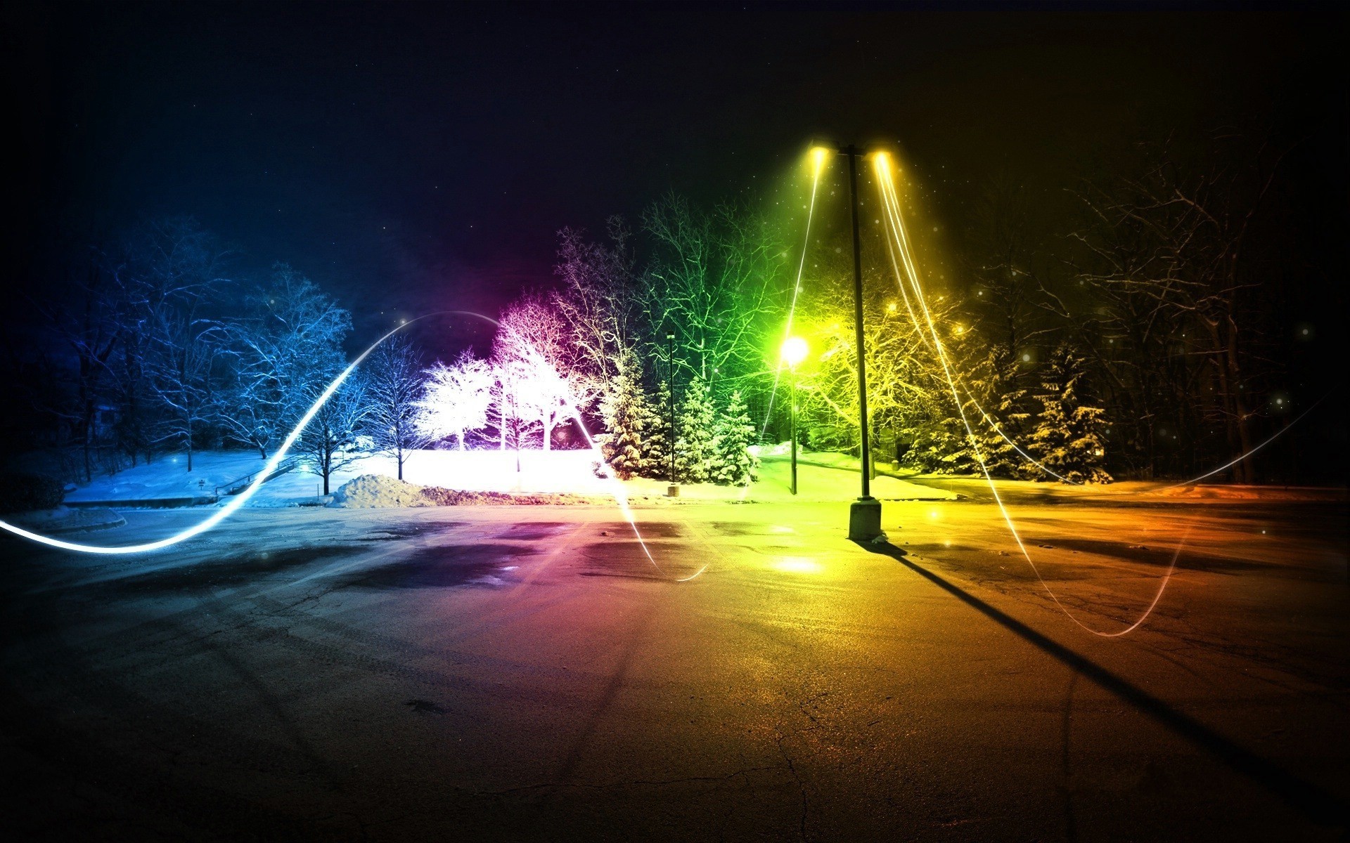 Colorful City Lights | Full HD Desktop Wallpapers 1080p