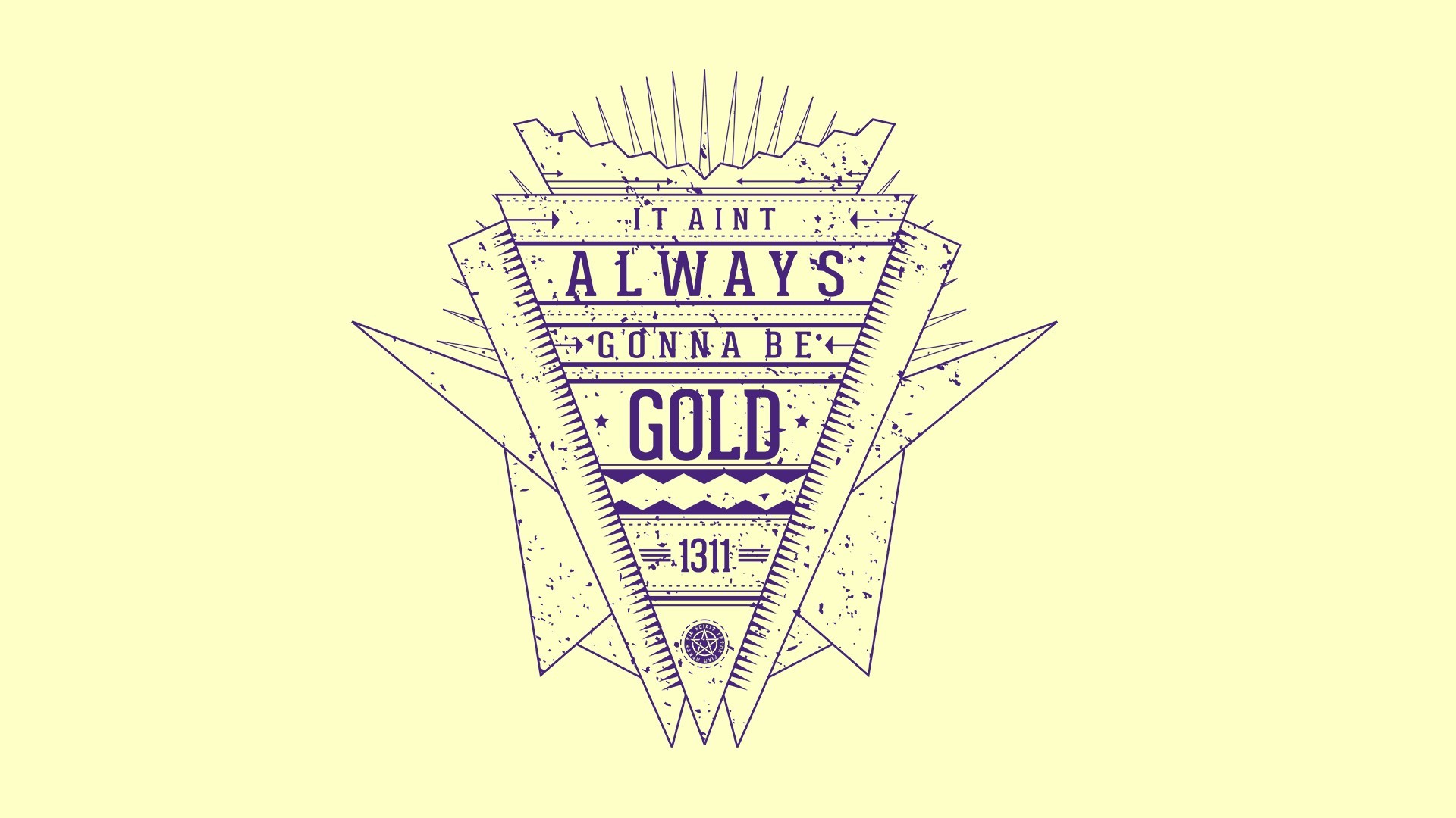 wallpaper minimalistic Â· gold Â· lyrics Â· Kid Cudi
