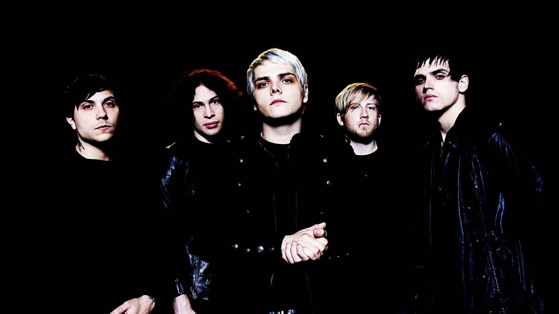Preview wallpaper my chemical romance, band, members, look, background  1920×1080