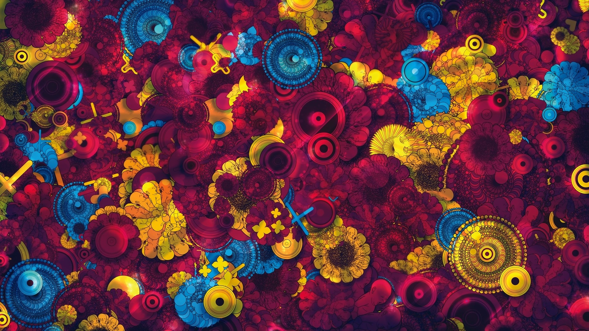 Wallpaper flower, surface, bright, patterns