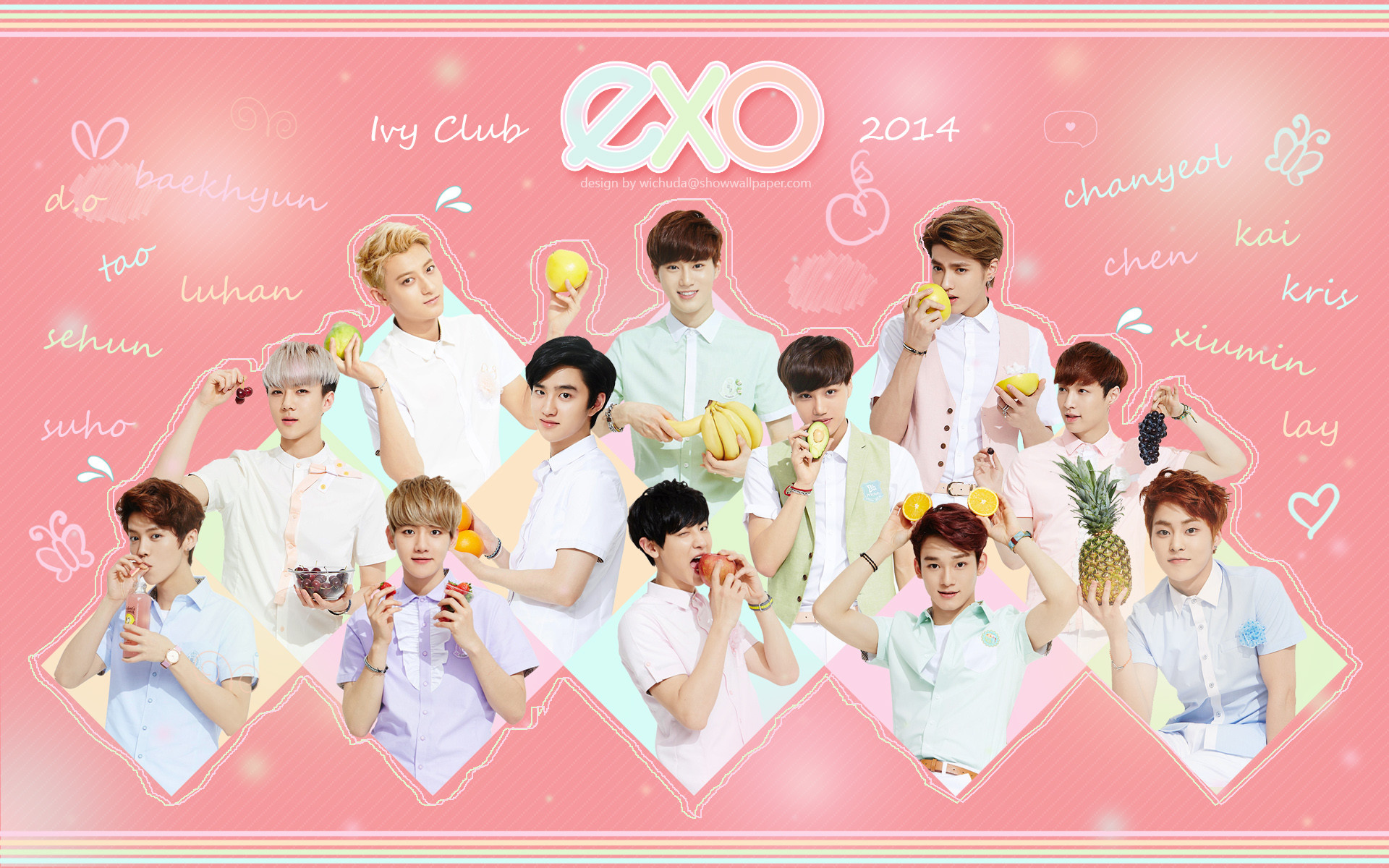 Exo Korea Boy Band 01 Wallpaper
