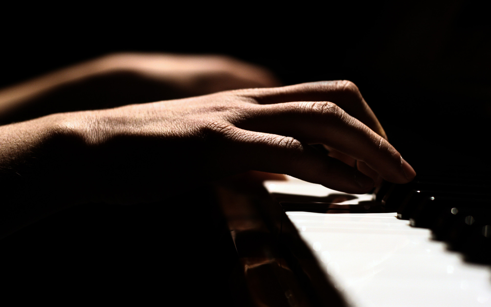 Hands Playing Piano