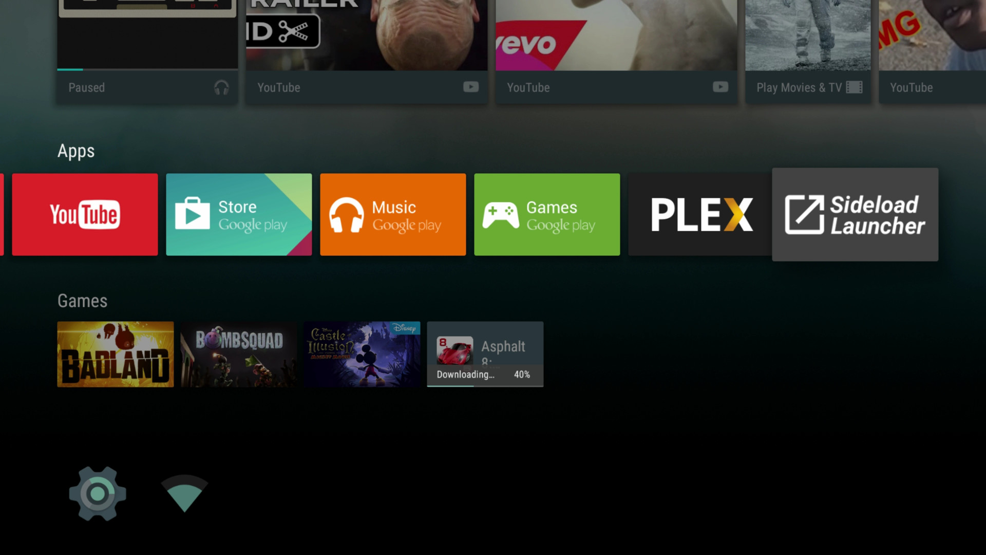 Android TV apps list
