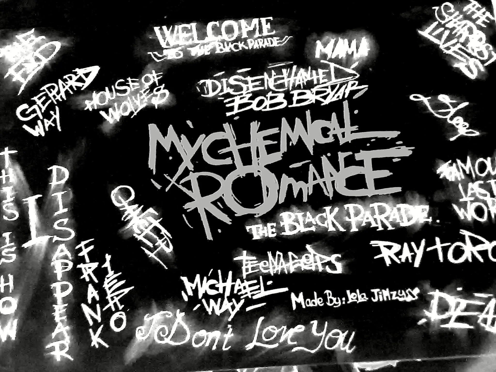 My Chemical Romance Blackboard Image