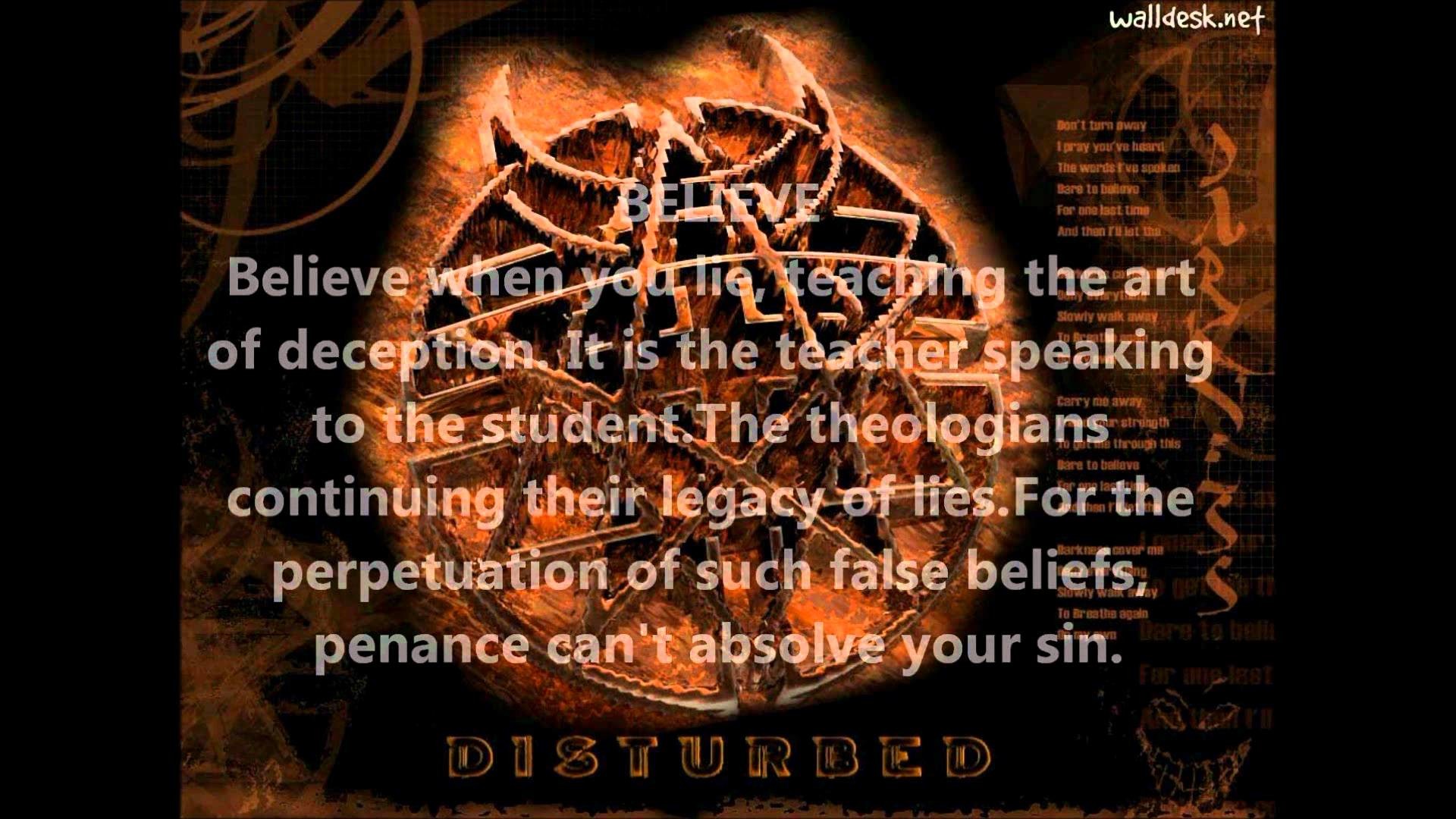 Disturbed Song Meanings – "Believe" – YouTube