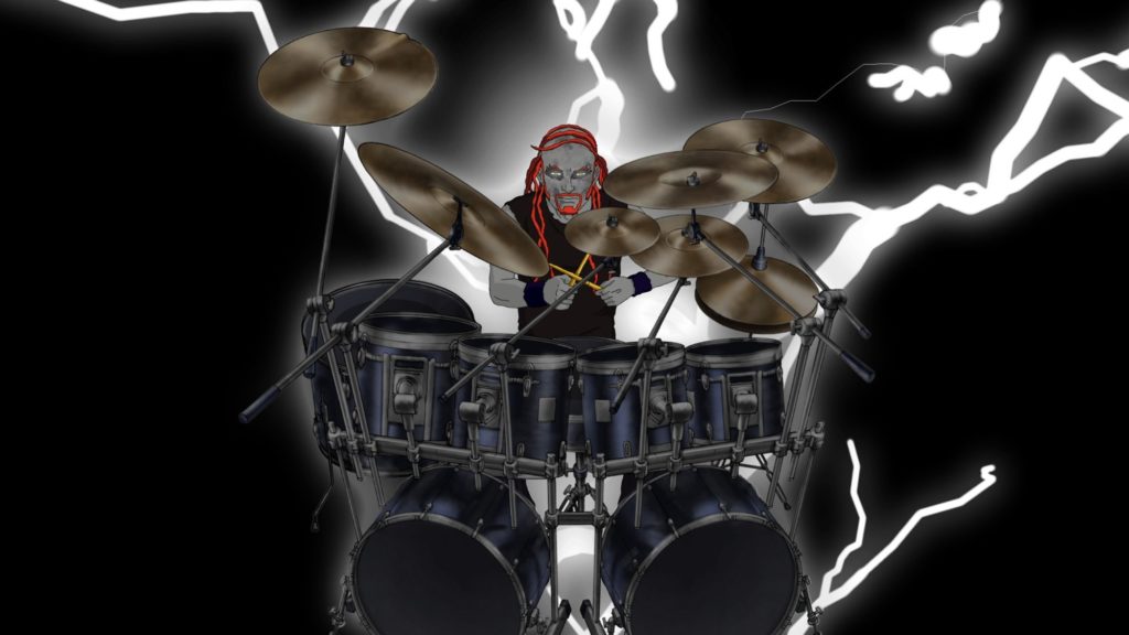 Rock Band Drummer Cartoon Music Cartoons Hard Rock Band Groups Metalocalypse Drums