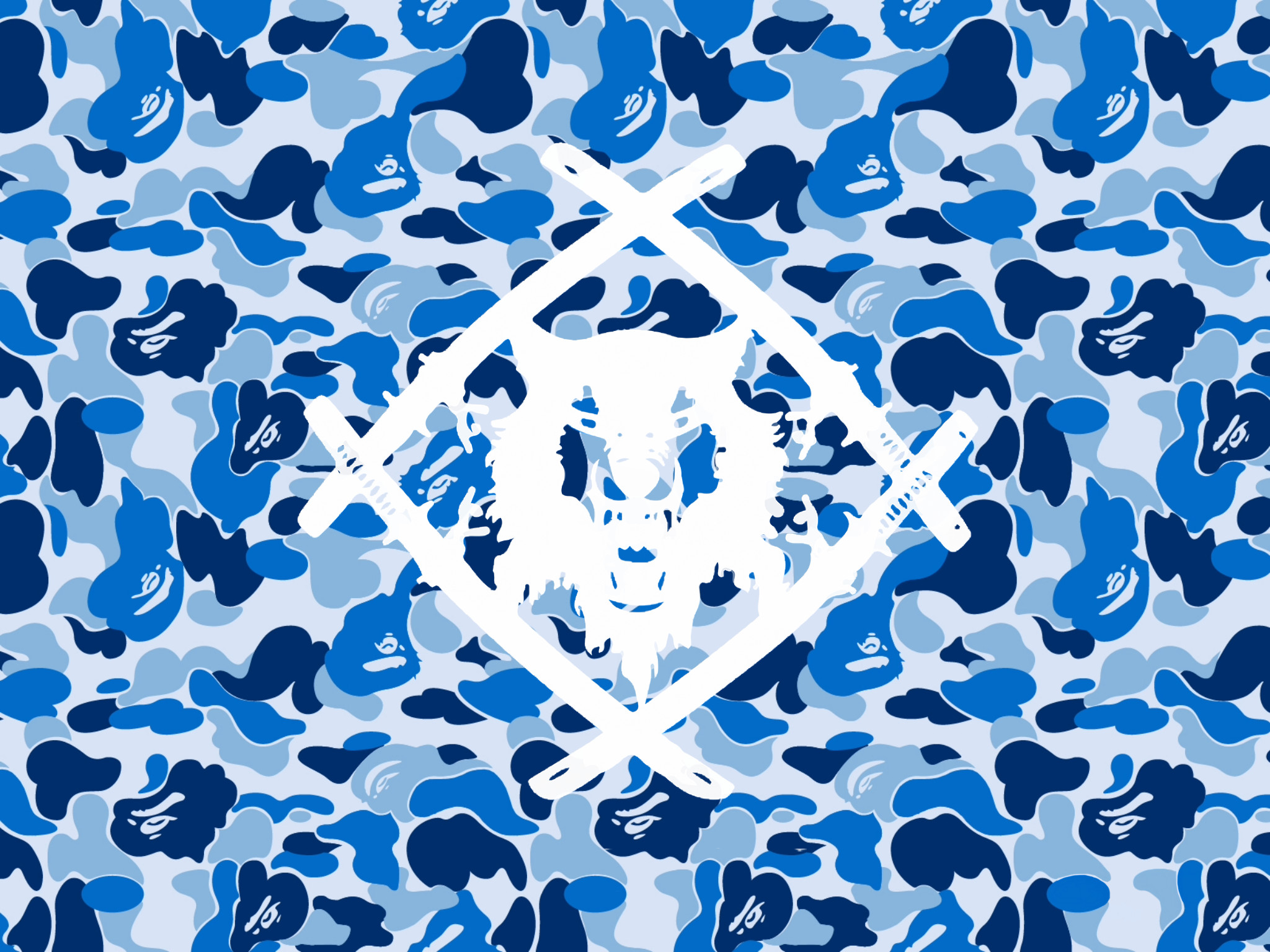 … HollowSquad Blue Camo [White] [Portrait] by 12GVU